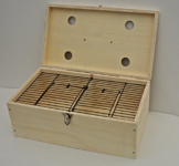 Transportbox aus Holz für Züchter 2-fach